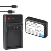 LP-E10 Battery and USB Battery Charger for Canon EOS Rebel T7 T6 T5 T3 T100, Kiss X50 Kiss X70 EOS 1100D/1200D/1300D/2000D Digital Cameras(2-Pack 2200mAh)