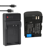 3-Pack 2000mAh LP-E6 LP-E6N Batteries and 3-Slot LCD Charger Compatible With Canon EOS R6 R5 R 90D 80D 70D 60D 60DA 6D 6D Mark II 5D Mark II/III/IV 5DS 5DS R 7D 7D Mark II XC15 XC10 BMPCC 4K/6K