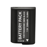 For Panasonic DMW-BLK22 Battery Lumix DC-S9, DC-G9, DC-S5, DC-S5 II, DC-S5 IIX, GH5 II, GH6, S5II, S5IIX 2200mAh Camera Batteries