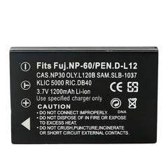 DB-40 DB40 1200mAh Battery Compatible with RICOH DB-40 Caplio G4wide, Caplio GX, Caplio RR10, Caplio RR30