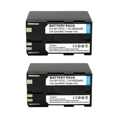 For Canon BP970G Battery C2 DM-MV1 C100 6600mAh Camera Batteries