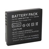 For Panasonic DMW-BCF10 DMW-BCF10E Battery Replacement DE-A59 DE-A59B, DE-A60 DMC-FS10 Lumix DMC-FS11 1200mAh Camera Batteries