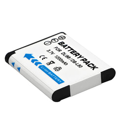 For Sanyo Camera Battery DB-L80 DB-L80A 3.7V 1200mAh Batteries