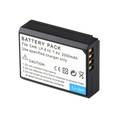 LP-E10 Battery and USB Battery Charger for Canon EOS Rebel T7 T6 T5 T3 T100, Kiss X50 Kiss X70 EOS 1100D/1200D/1300D/2000D Digital Cameras(2-Pack 2200mAh)