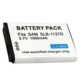 For Samsung SLB-1137D Battery I80, I85, I100, NV11, NV24HD, NV30, NV40, NV100HD 1000mAh Camera Batteries