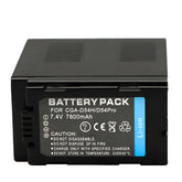 For Panasonic CGA-D54SH Battery D54D MDH2GK AC90MC DVC180B Lithium 7800mAh Camera Batteries