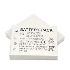 For Fujifilm FNP-40, NP-40N, CGA-S004, Battery, DMW-BCB7, KLIC-7005 1250mAh Camera Batteries