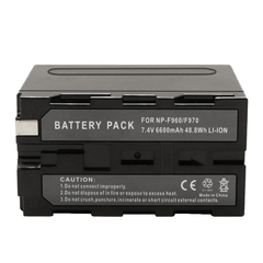 NP-F970 Battery 6600mAh Replacement Battery and USB Charger for Sony NP-F970 F960 F950 F930 F550 F570 F750, USB-C Fast Charging Rechargeable Camera Battery for Monitors, LED Video Lights, Camcorders - 4267