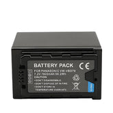 For Panasonic VW-VBD78/VBR89G VW-VBD29 Battery AG-UX180 AG-UX90 AG-3DA1 AG-AC8 AG-DVC30 AG-HPX171 AG-HPX250 HPX255 AG-HVX201 7800mAh Camera Batteries