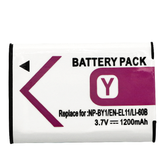 Lithium-Ion Battery Replacement for EN-EL11 CoolPix S560, CoolPix S550, NP-BY1 Mini HDR-AZ1, Olympus Li-60B, Pentax D-LI78, RICOH DB-80, SANYO DB-L70