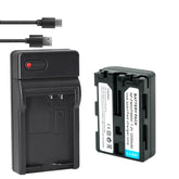 2 Pack Replacement Sony NP-FM50 Battery and USB Charger Compatible with Sony NP-FM30 NP-FM51 NP-QM50 NP-QM51 NP-FM55H Battery and Sony M Type NP-FM50 Equivalent Camcorder/Camera