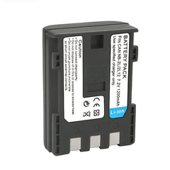 Power Battery (2-Pack) and Charger for Canon NB-2L, NB-2LH, BP-2L5, BP-2LH and Canon DC301, DC310, DC320, DC330, DC410, DC420, Elura 40, 50, 60, 65, 70, 80, 85, 90, EOS 350D, 400D, Digital Rebel XT, XTi, FV500, FVM20, FVM30, FVM100, FVM200, HG10, HV20, HV