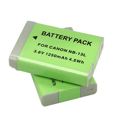 For Canon NB-13L NB13LH Battery PowerShot G5 X G7 X SX620 HS 1250mAh Camera Batteries