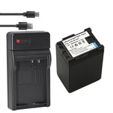 Power Battery (2-Pack) and Charger for Canon BP-827 and Canon VIXIA HF20, HF21, HF200, HF G10, HF G20, HF M30, HF M31, HF M32, HF M40, HF M41, HF M300, HF M400, HF S10, HF S11, HF S20, HF S21, HF S30, HF S100, HF S200, HG20, HG21, XA10