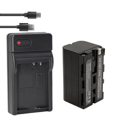 NP-F750 Battery (2-Pack/4400mAh) and USB Charger for Sony NP-F550 F570 F750 F770 F960 F970 Battery Sony CCD-TRV215 CCD-TR917 CCD-TR315 HDR-FX1000 HDR-FX7 HVR-V1U HVR-Z7U HVR-Z5U