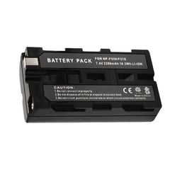 NP-F550 Battery 2-Pack and Wall Charger for Sony NP F550, F530, F970, F960, F770, F750, F330, CCD-SC55, TR516, TR716, TR818, TR910, TR917 Camera, CN-160, CN-216 LED Video Light (2200mAh)