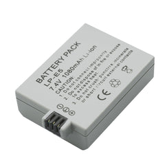 LP-E5 Replacement Battery (2-Pack) and Rapid Charger for Canon LP-E5 and Canon EOS Rebel XS, Rebel T1i, Rebel XSi, 1000D, 500D, 450D, Kiss X3, KissX2, KissF (100% Compatible with Original)