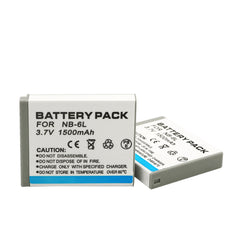 NB-6LH Upgraded 2 Pack NB-6L Battery + Charger Compatible with Canon Powershot S120 SX510 HS SX280 HS SX500 Is SX700 D20 S90 D30 ELPH 500 SX270 SX240 SX520 Cameras