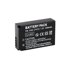 For Canon LP-E12 Battery EOS 100D M200 1250mAh Camera Batteries