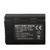 For Sony NP-FZ100 Battery A7iii A7IV, Sony A7 III Alpha A 9R 2280mAh Camera Batteries