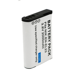 2 Pack of EN-EL23 Batteries and Battery Charger for Nikon Coolpix B700, P900, P600, P610, S810c Digital Camera