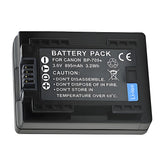 For Canon BP-709 Battery VIXIA HF M50 HFM50 HFR30 895mAh Camera Batteries