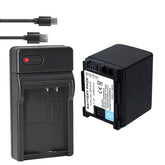1-Pack BP-808 BP808 Battery and USB Wall Charger Compatible with Canon BP-809 BP-819 BP-827 Battery, Canon CG-800 Charger, Canon VIXIA HG20 VIXIA HG21 VIXIA HG30, XA10, XA10 HD Cameras