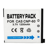 For Casio CNP60 NP-60 NP60 Battery EX-FS10 EX-S10 EX-S12 EX-Z9 EX-Z19 1200mAh Camera Batteries