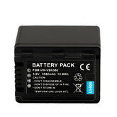 For Panasonic VW-VBK360 Battery Replacement SDR-S50K, SDR-S50N, SDR-S50P, SDR-S50PC 3580mAh Camera Batteries