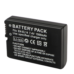 EN-EL14 / EN-EL14a Battery Packs and Rapid USB Charger for Nikon D3100 D3200 D3300 D3400 D3500 D5100 D5200 D5300 D5500 D5600 DF Coolpix P7000 P7100 P7700 P7800 Cameras