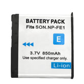 For Sony NP-FE1 Battery DSC-T7 DSC-T7/b 850mAh Camera Batteries