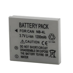For Canon NB-4L PowerShot SD30 SD200 SD430 IXY Digital 10 Battery 1200mAh Camera Batteries