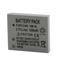 NB-4L Battery + Charger 2-Pack Replacement for Canon PowerShot SD30, SD40, SD200, SD300, SD400 SD430 SD450, SD600 SD630, SD750 SD780, SD940 SD960, SD1000 SD1100 SD1400, TX1, ELPH 100 300 310 331 VIXIA