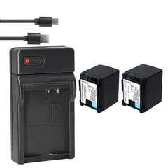 1-Pack BP-808 BP808 Battery and USB Wall Charger Compatible with Canon BP-809 BP-819 BP-827 Battery, Canon CG-800 Charger, Canon VIXIA HG20 VIXIA HG21 VIXIA HG30, XA10, XA10 HD Cameras