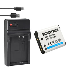 Battery + USB Charger for Nik EN-EL19 Coolpix A100 S100 S2750 S2800 S3300 S3400 S3500 S3600 S4200 S4300 S4400 S5200 S5300 S6400 S6500 S6600 S6700 S6800 S6900 S7000, Son NP-BJ1 DSC-RX0
