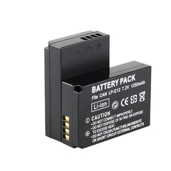 For Canon LP-E12 Battery EOS 100D M200 1250mAh Camera Batteries