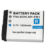 For Sony NP-FR1 Battery Cyber-Shot DSC-G1 DSC-V3 DSC-F88 1200mAh Camera Batteries