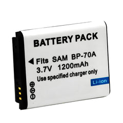 For Samsung BP-70A Battery AQ100, DV50, DV90, DV100, DV101, DV150F 1200mAh Camera Batteries