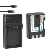 Power Battery (2-Pack) and Charger for Canon NB-2L, NB-2LH, BP-2L5, BP-2LH and Canon DC301, DC310, DC320, DC330, DC410, DC420, Elura 40, 50, 60, 65, 70, 80, 85, 90, EOS 350D, 400D, Digital Rebel XT, XTi, FV500, FVM20, FVM30, FVM100, FVM200, HG10, HV20, HV