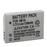 For Canon NB-5L Battery PowerShot S100 SD700 IS SX200 IS 1250mAh Camera Batteries