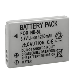 For Canon NB-5L Battery PowerShot S100 SD700 IS SX200 IS 1250mAh Camera Batteries