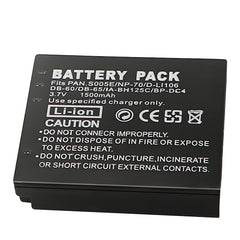 For Panasonic CGA-S005 Battery S005E DMW-BCC12 and Lumix DMC-FS1 FS2 DMC-FX01 FX07 1500mAh Camera Batteries