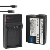 EN-EL15a EN-EL15b EN-EL15c Battery and USB Charger Compatible with Nikon D780, Z6, Z7, D850, D810, D810A, D800, D800E, D7500, D7200, D7100, D7000, D750, D810, D610, D600, 1v1 Cameras