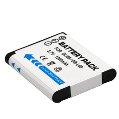 VBX070 Battery 2 Pack for Pentax D-Li88 Panasonic VW-VBX070 Sanyo DB-L80 DB-L80AU & Pentax Optio H90 P70 P80 W90 WS80 Panasonic HX-DC1 DC2 DC10 DC15 WA10 HM-TA2 TA20 Camera