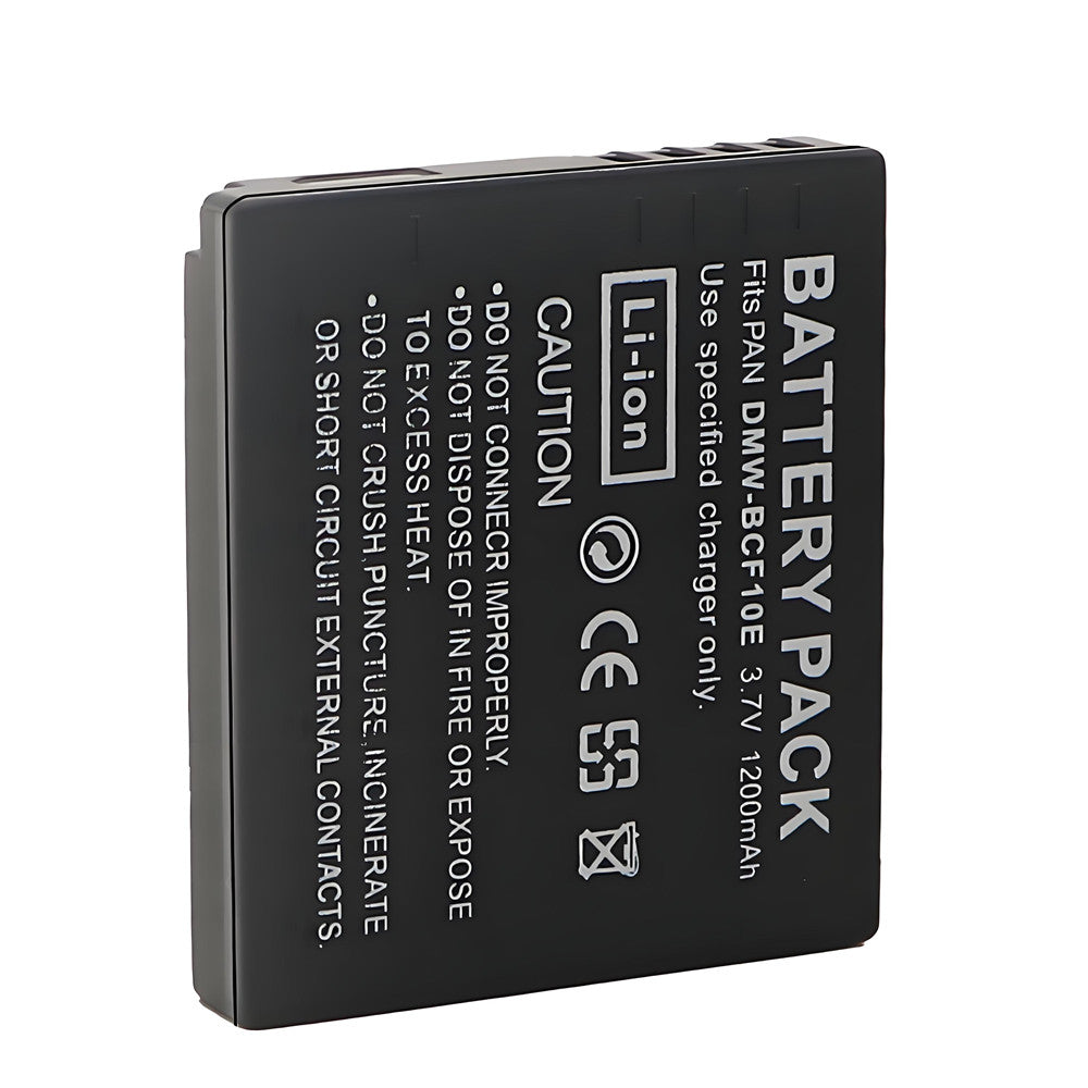 For Panasonic DMW-BCF10 DMW-BCF10E Battery Replacement DE-A59 DE-A59B, DE-A60 DMC-FS10 Lumix DMC-FS11 1200mAh Camera Batteries