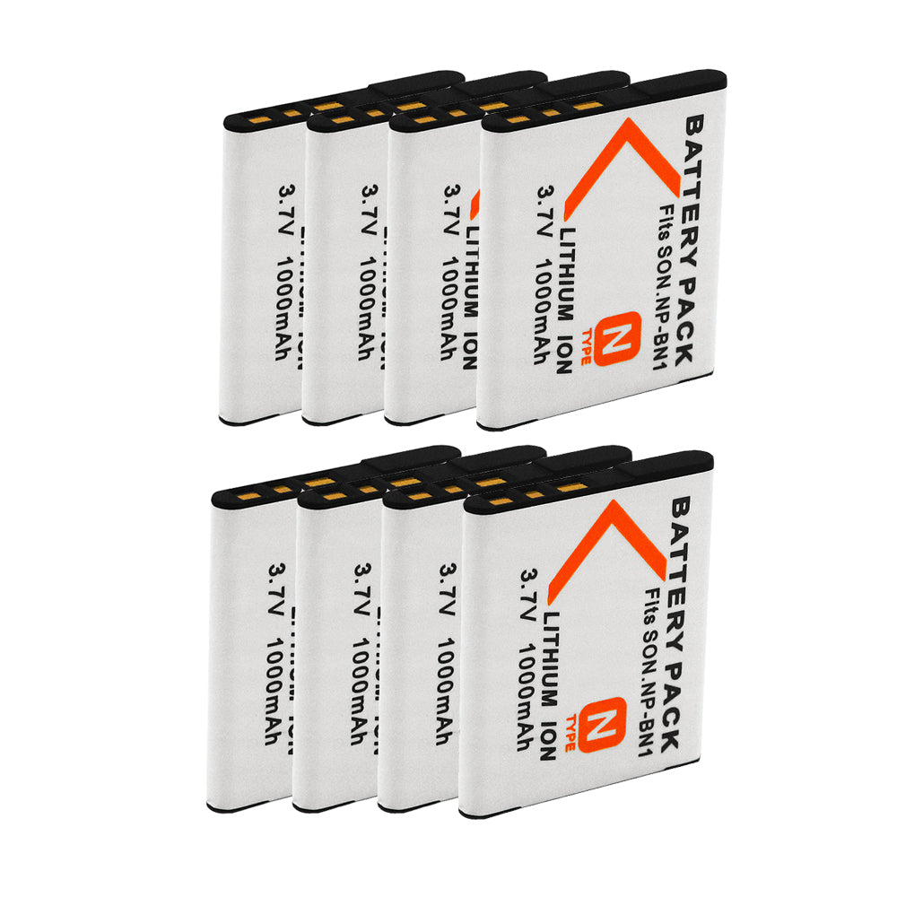 For Sony NP-BN1 Battery Cyber-shot DSC-J10 DSC-QX10 1000mAh Camera Batteries