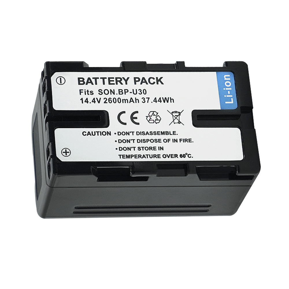 BP-U30 Battery 2600mAh for Sony XDCAM EX, HD422, PHU-60K, ILME-FX6, PXW-FS5 Camera Batteries