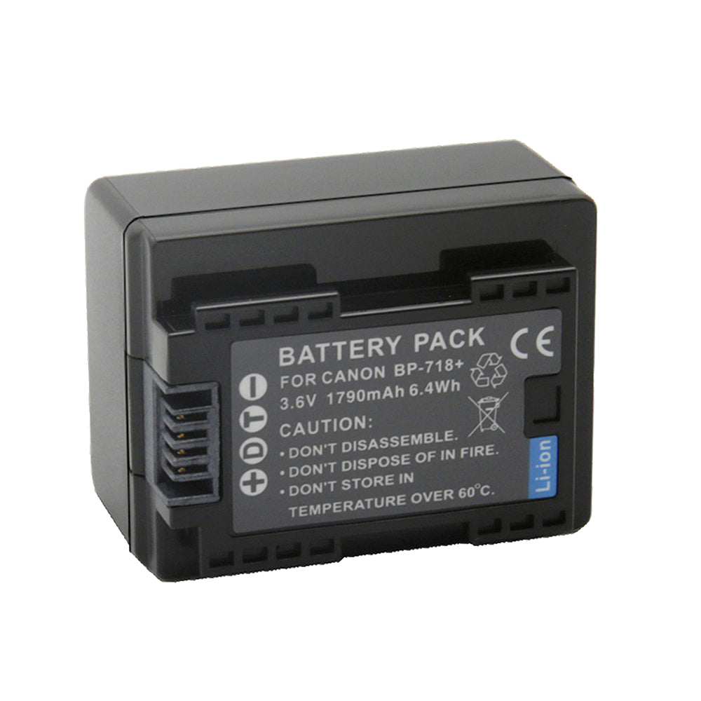 For Canon BP-718 Battery VIXIA HF M50 HFM52 HFR32 1790mAh Camera Batteries