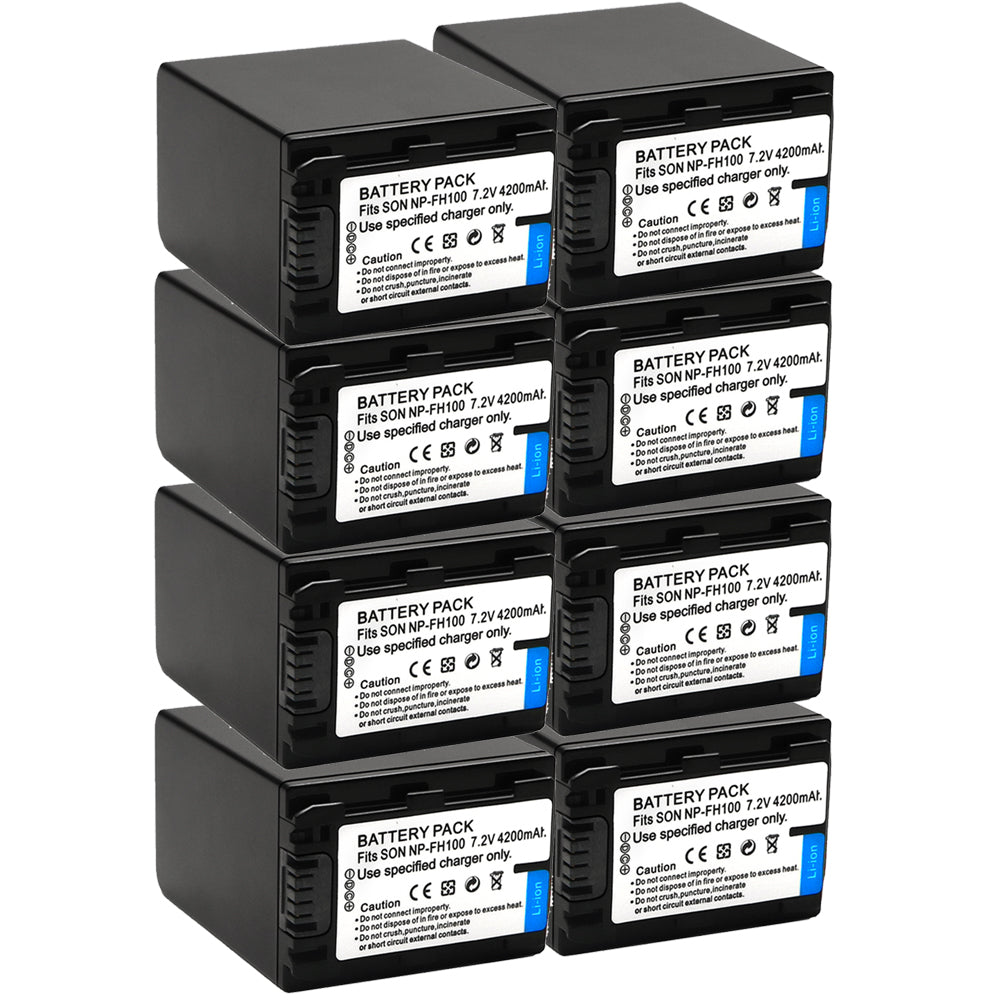 NP-FH100 Battery for Sony Cyber-Shot DSC-HX1 DSC-HX100V DSC-HX200V HDR-TG5V 4200mAh Camera Batteries