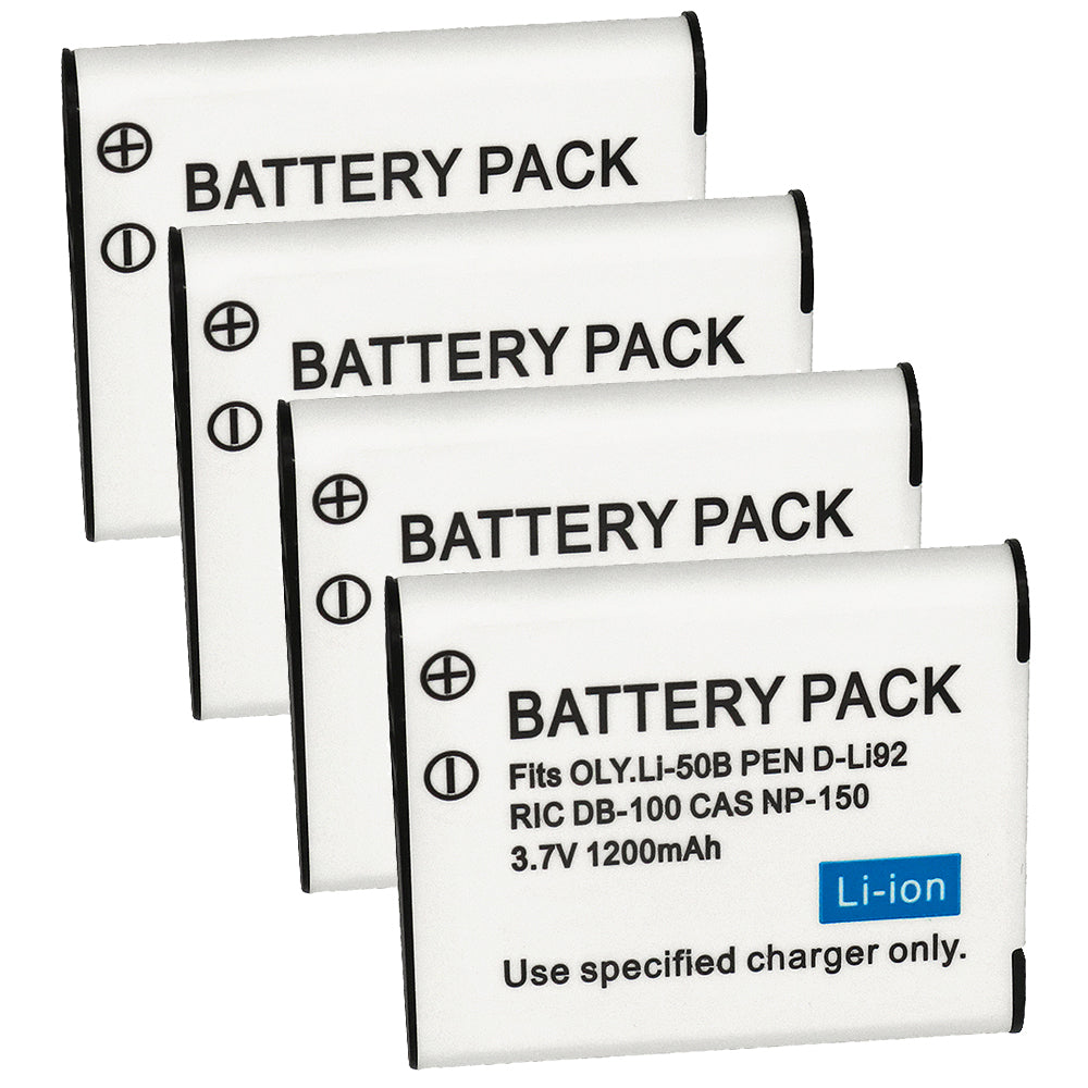 DB-100 DB100 Battery Replacement for Ricoh CX3, CX4, CX5, CX6, HZ15 Digital Camera